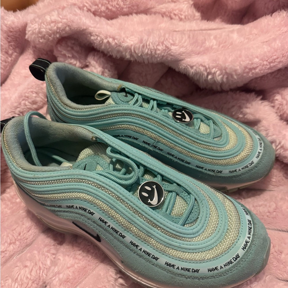Nike Women's Sneakers - Light Blue and White